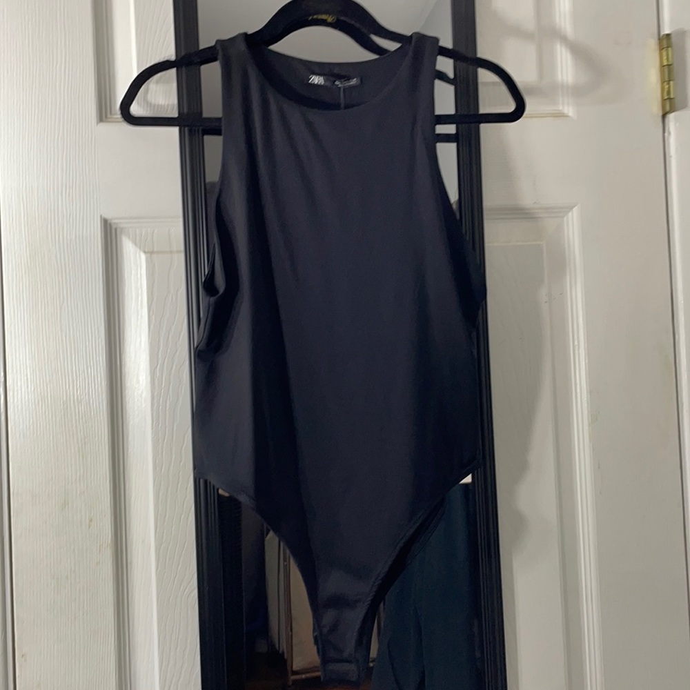 Zara halter neck black bodysuit